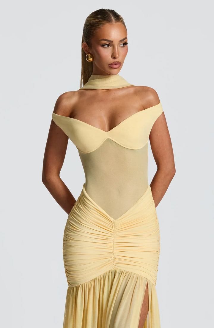 Galance | Soft Elegance Dress - Yellow