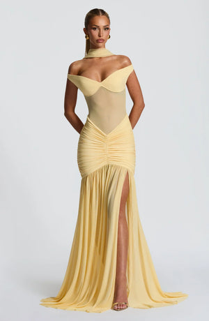 Galance | Soft Elegance Dress - Yellow