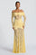 Celestia | Lace Hourglass Dress - Lemon Yellow