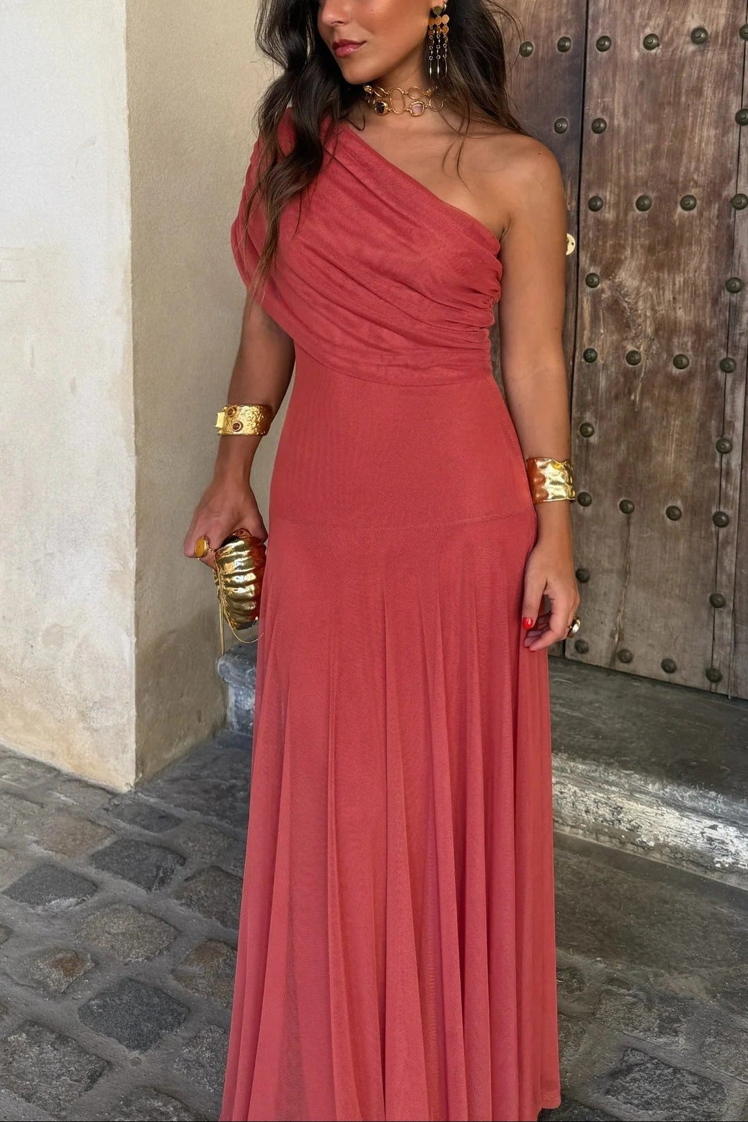 Aurélie | One-Shoulder Maxi Dress