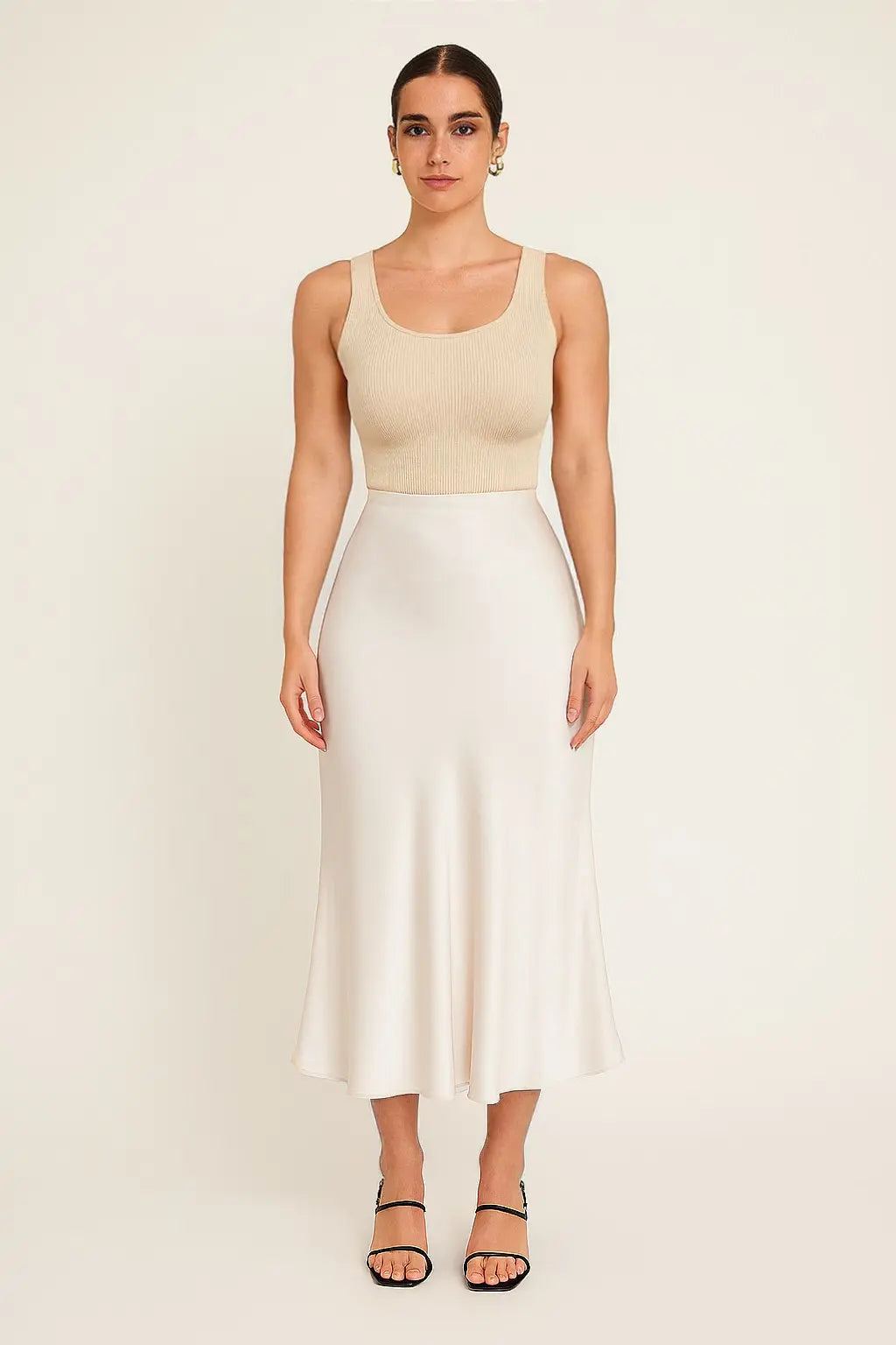 Muse – The Iconic Silky Midi Skirt