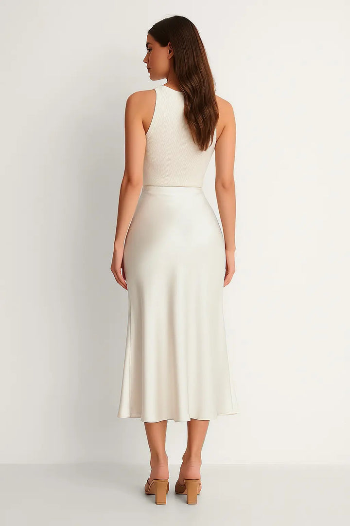 Muse – The Iconic Silky Midi Skirt