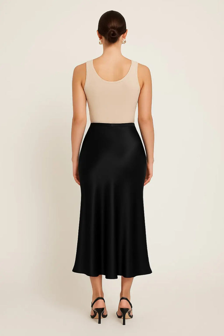 Muse – The Iconic Silky Midi Skirt