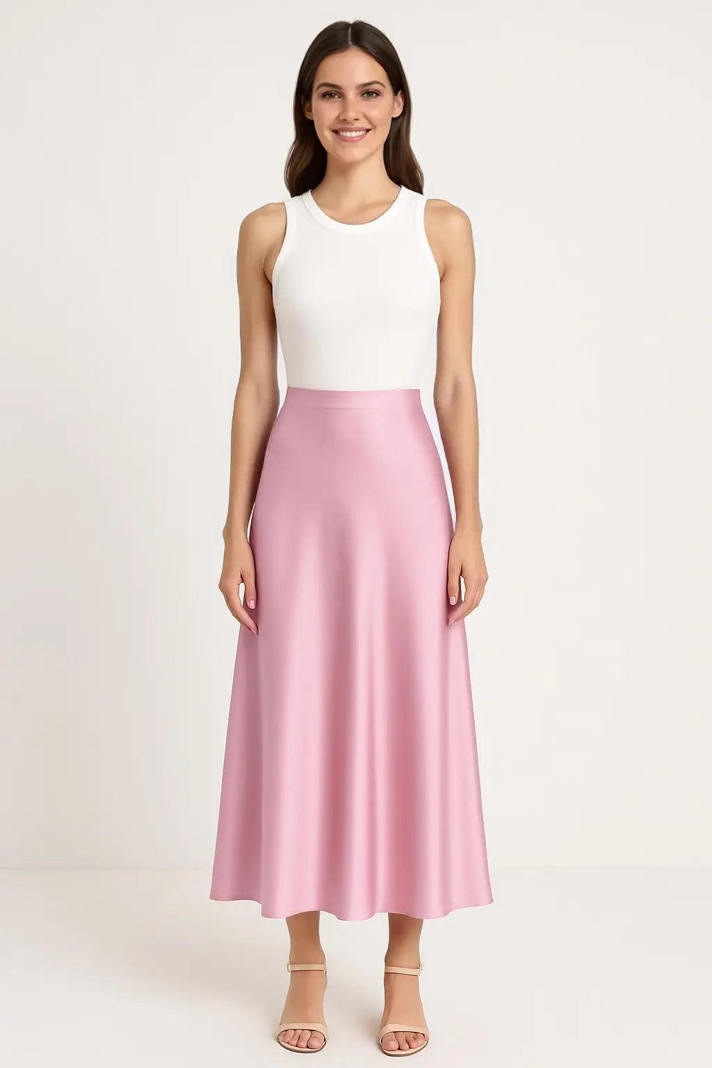 Muse – The Iconic Silky Midi Skirt