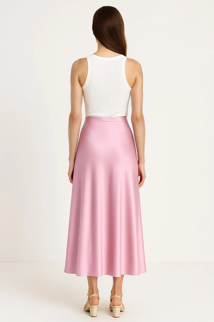 Muse – The Iconic Silky Midi Skirt