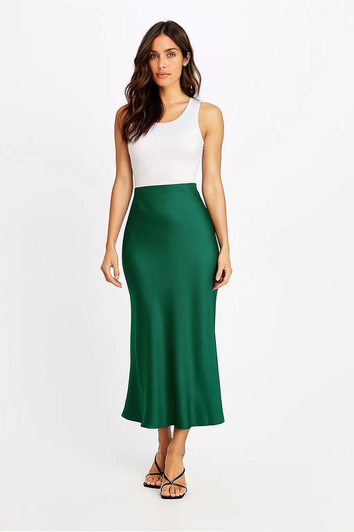 Muse – The Iconic Silky Midi Skirt