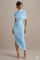 Lyra | Bodycon Maxi Dress- Baby Blue