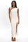 Daleela | Asymmetric Maxi Dress - White