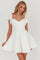 Tamelia | Flared Mini Dress - White