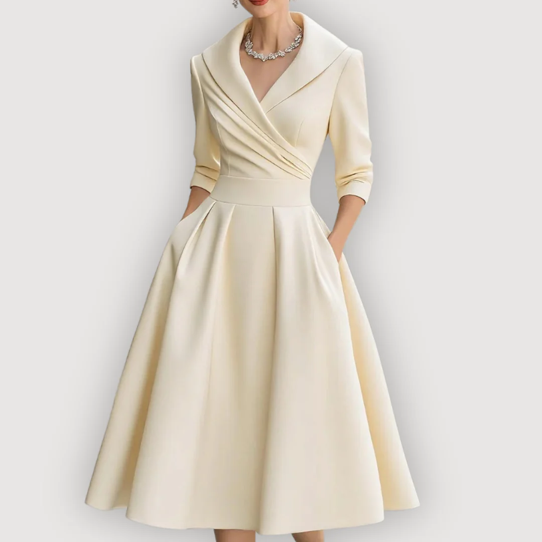 Leona - Timeless Elegance Midi Dress