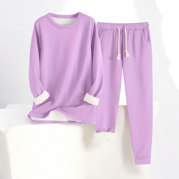 Mia | Fleece Thermal Lounge Set