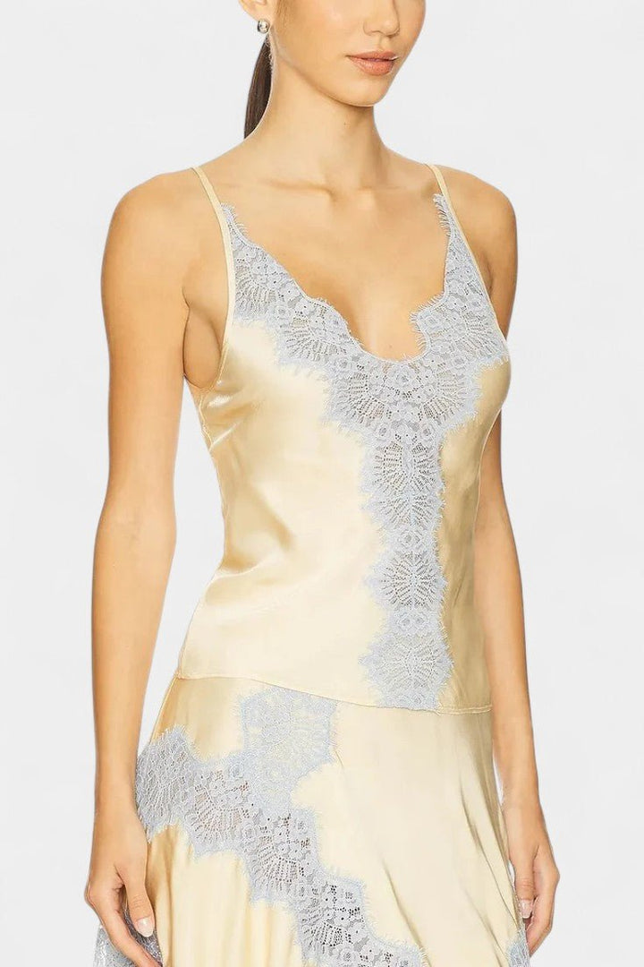 Mirren | Lace Top &amp; Midi Skirt