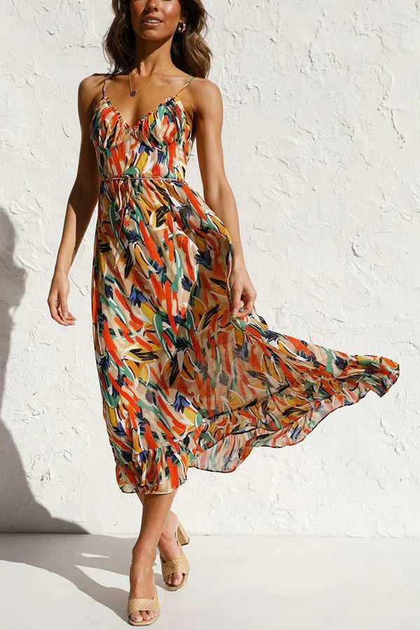 Misty | Vibrant Summer Midi Dress