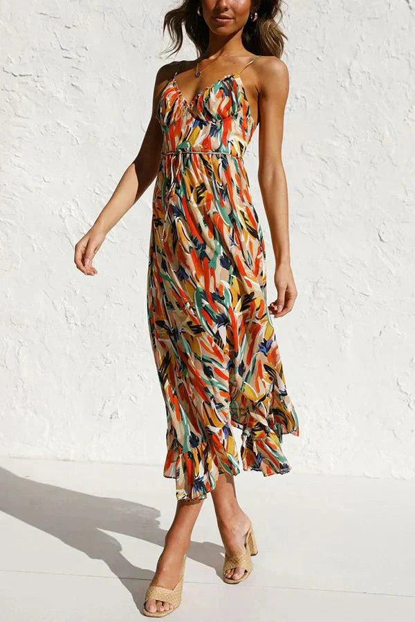 Misty | Vibrant Summer Midi Dress