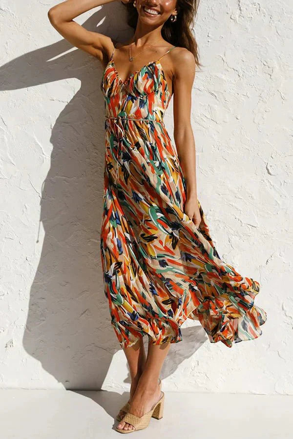 Misty | Vibrant Summer Midi Dress