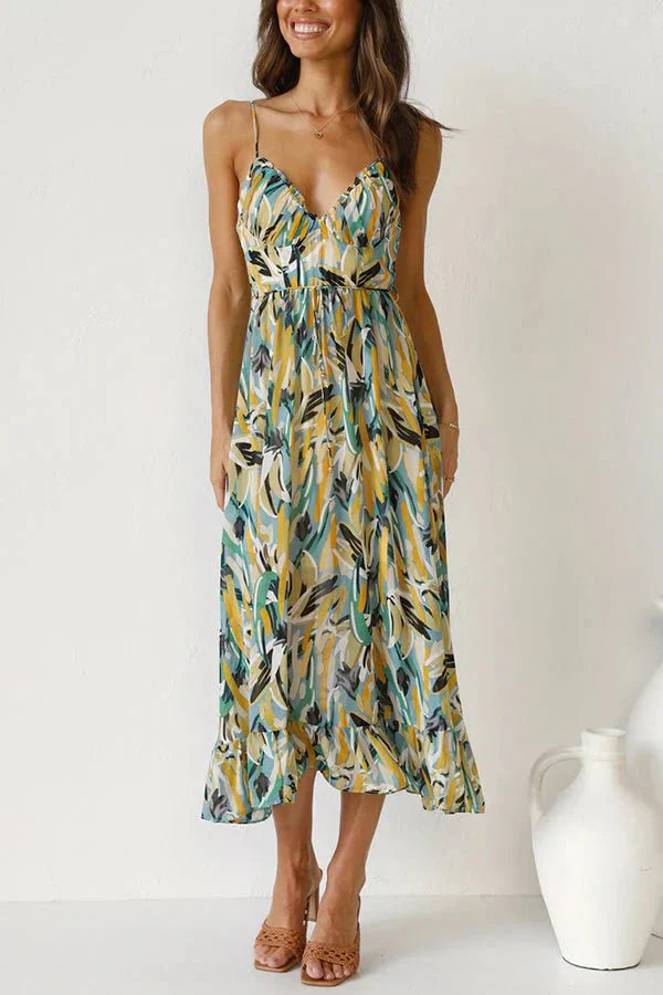 Misty | Vibrant Summer Midi Dress