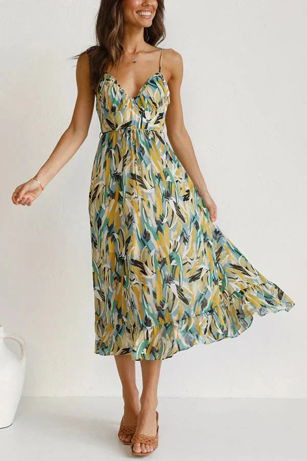 Misty | Vibrant Summer Midi Dress