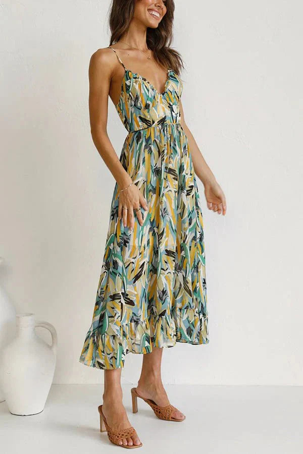 Misty | Vibrant Summer Midi Dress