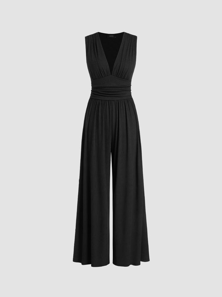 Mutya | Sleeveless Wide-Leg Jumpsuit