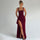 Seraya | Open Back Slip Maxi Dress - Claret