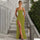 Seraya | Open Back Slip Maxi Dress - Green