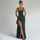 Seraya | Open Back Slip Maxi Dress - Dark Green