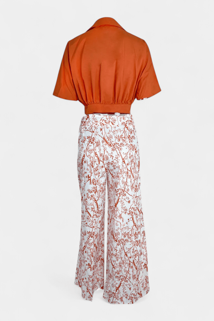 Olivia | V-Neck Top &amp; Trousers