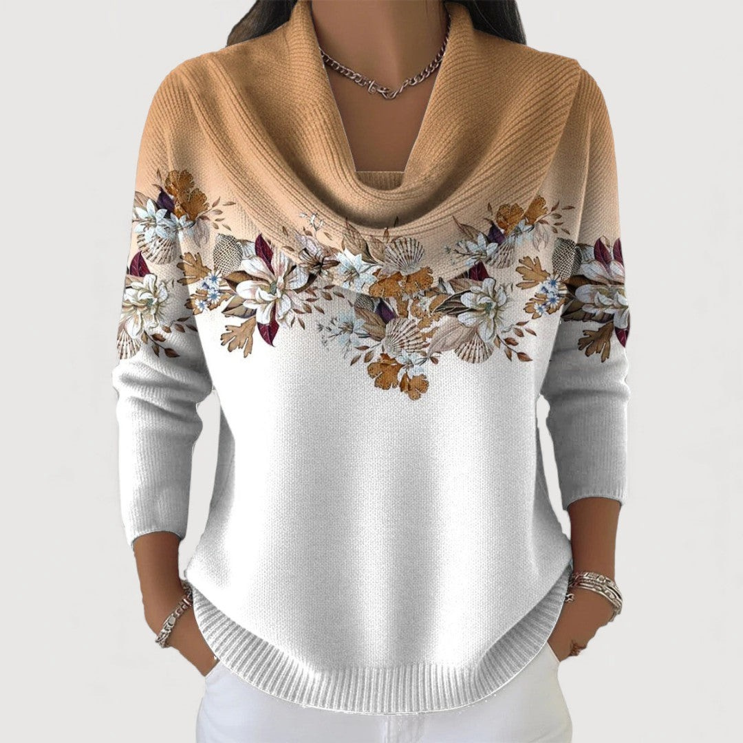 Liana - Soft Floral Knit Jumper