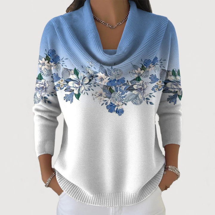 Liana - Soft Floral Knit Jumper