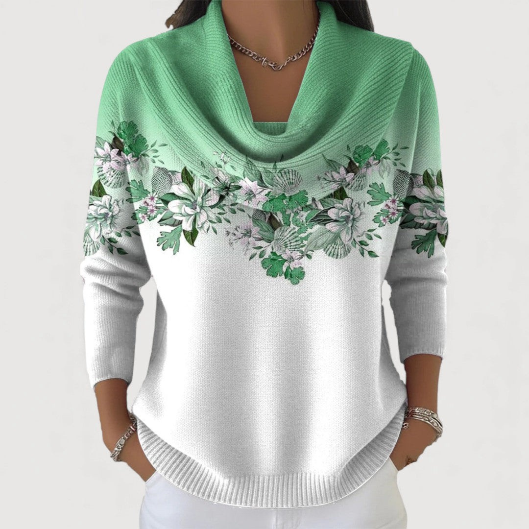 Liana - Soft Floral Knit Jumper