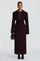 Paris | Sculptural Elegance Coat - Wine