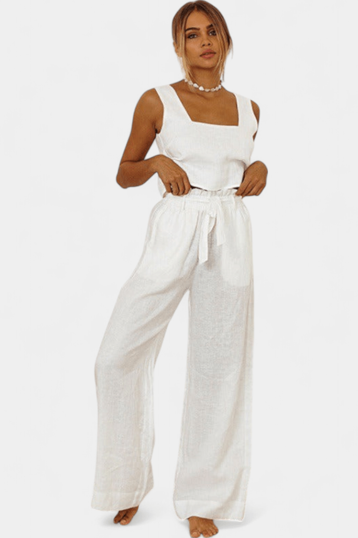 Pascuala | Sleeveless Top &amp; Trousers