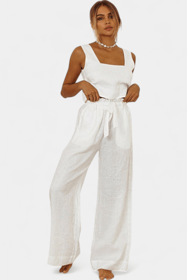 Pascuala | Sleeveless Top &amp; Trousers