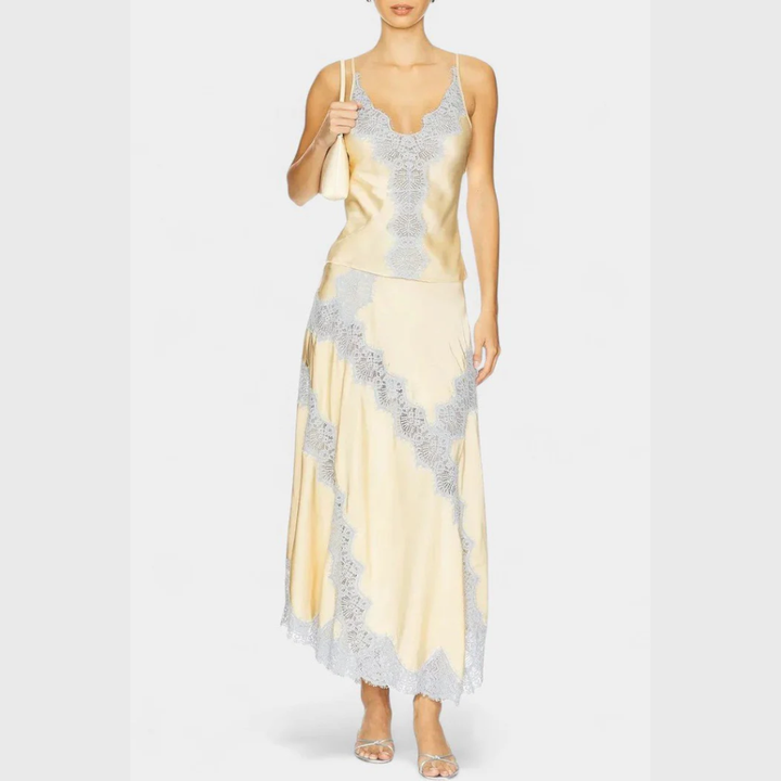 Mirren | Lace Top &amp; Midi Skirt