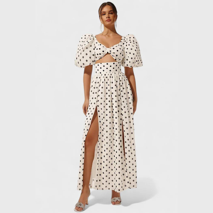 Sherine | Polka Dot Skirt Set