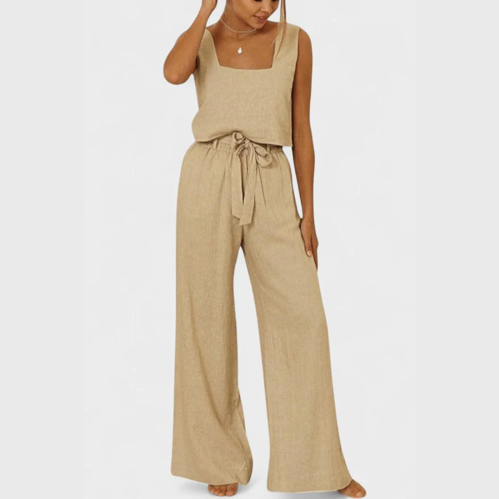 Pascuala | Sleeveless Top &amp; Trousers