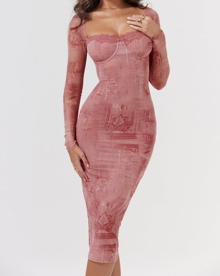 Pinky | Retro Curve Dress