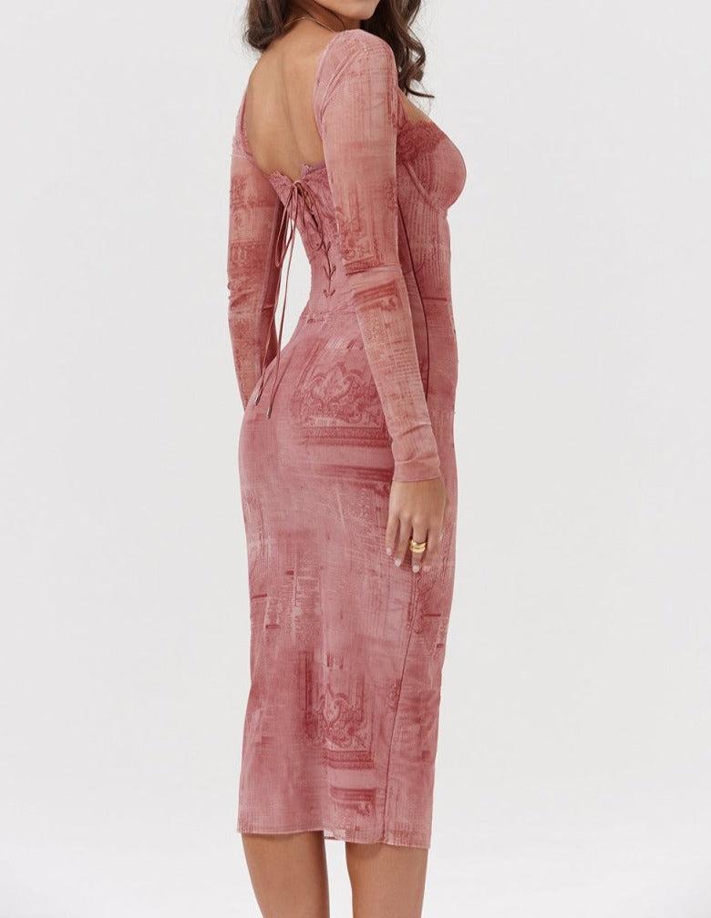 Pinky | Retro Curve Dress