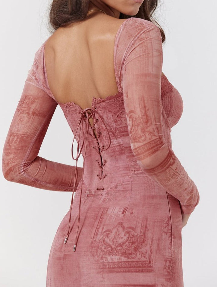 Pinky | Retro Curve Dress