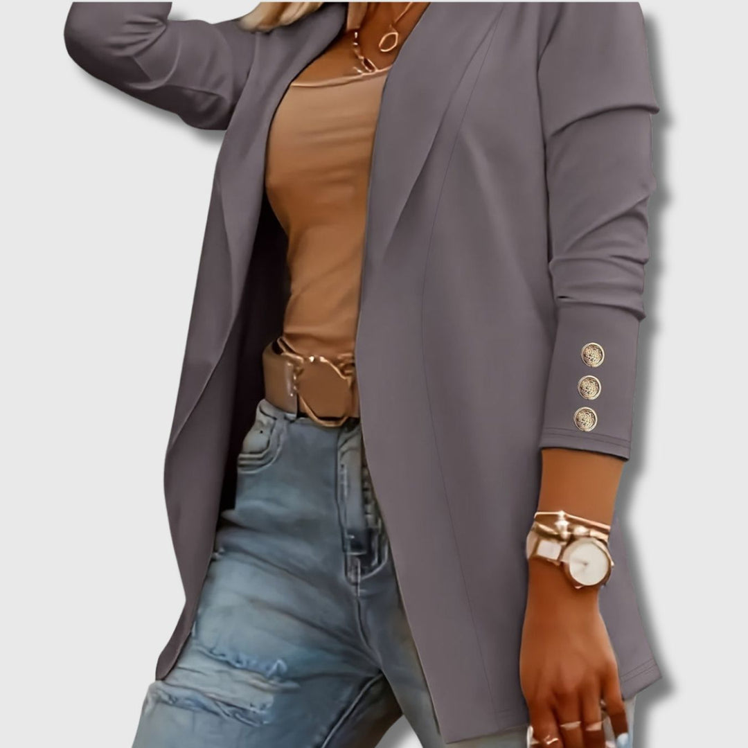 Noémie | Elegant Long Jacket