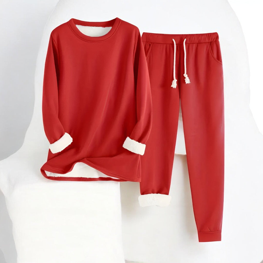 Mia | Fleece Thermal Lounge Set