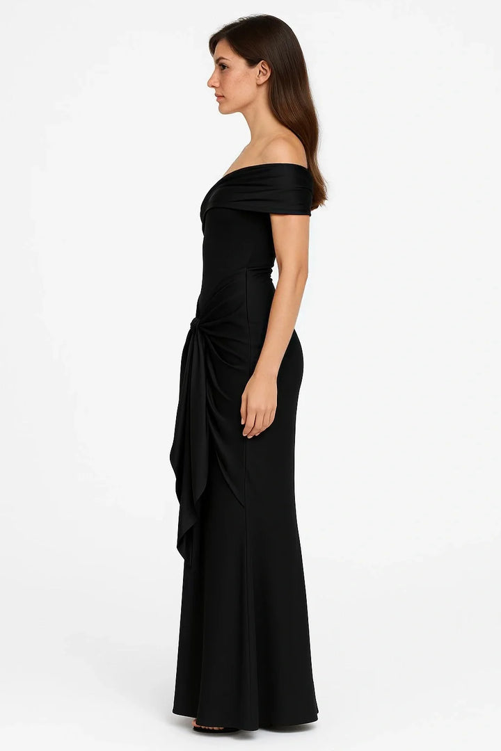 Romantique | Satin Draped Hourglass Dress