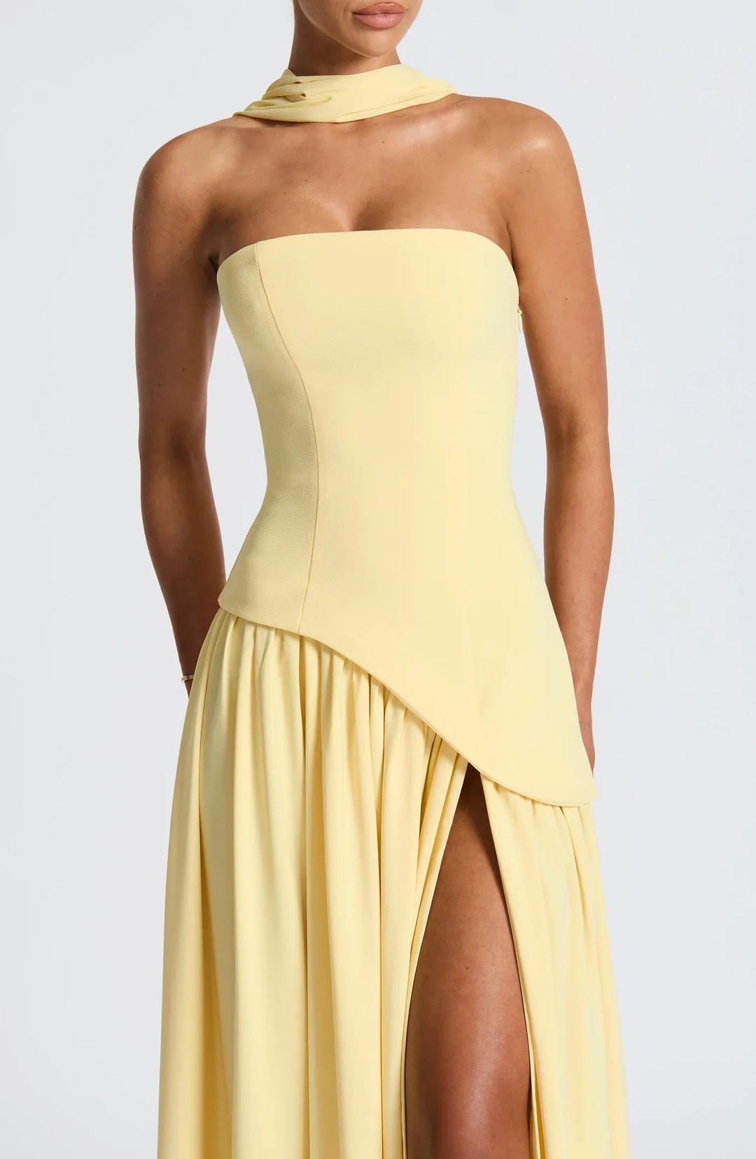 Valoria | Sculpture Romance Gown - Butter Yellow