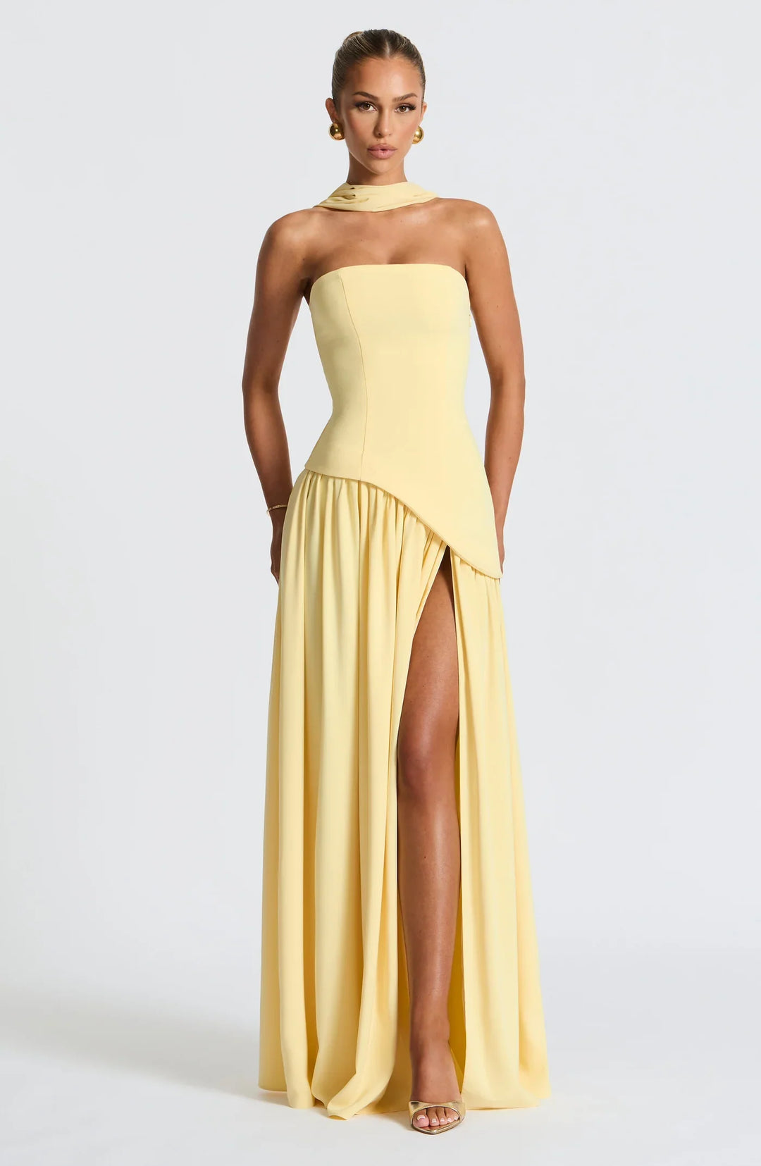 Valoria | Sculpture Romance Gown - Butter Yellow