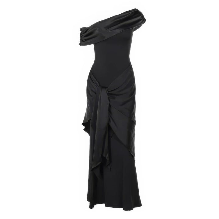 Romantique | Satin Draped Hourglass Dress