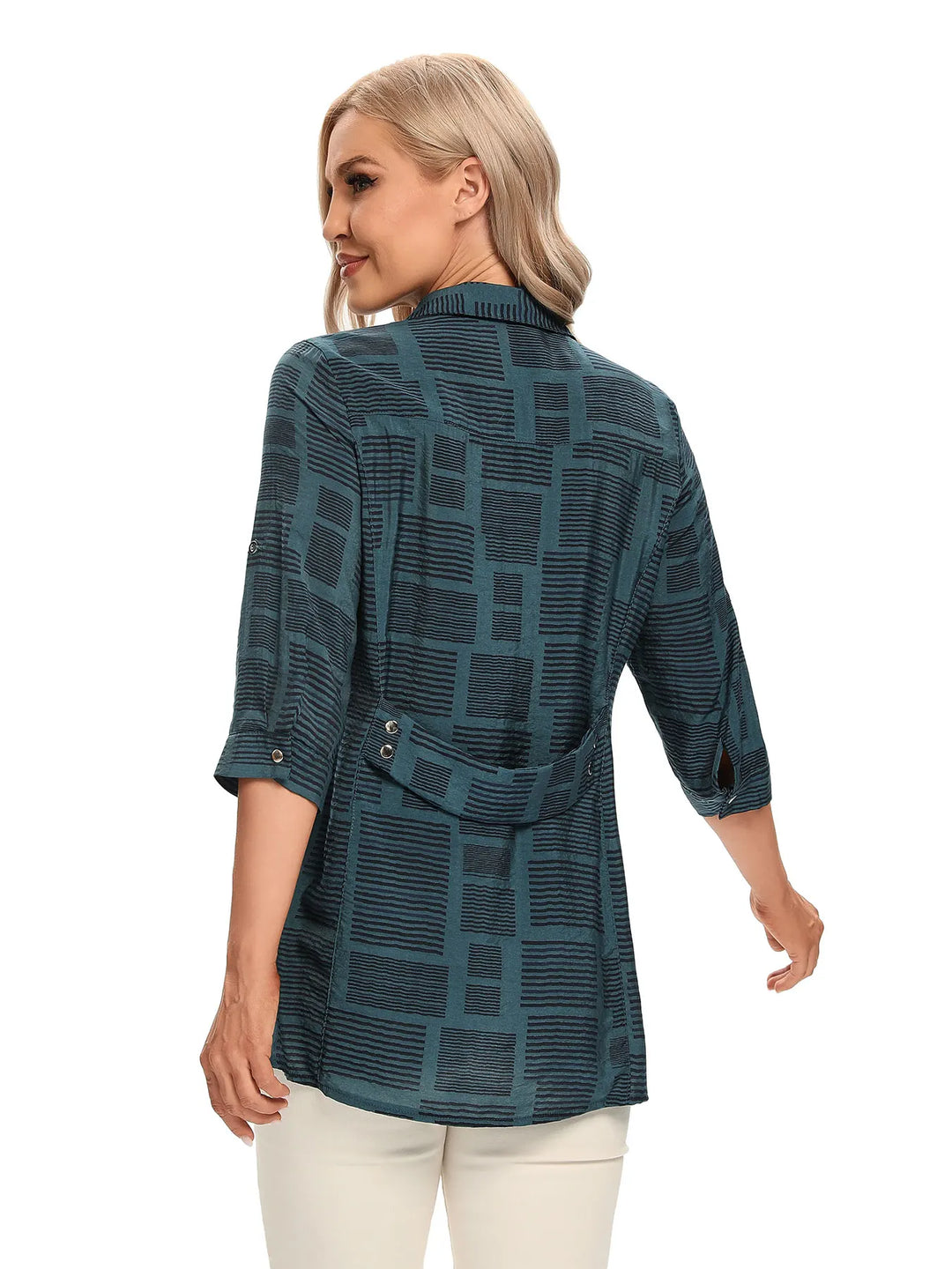 Evie - Casual  Button-Through Blouse
