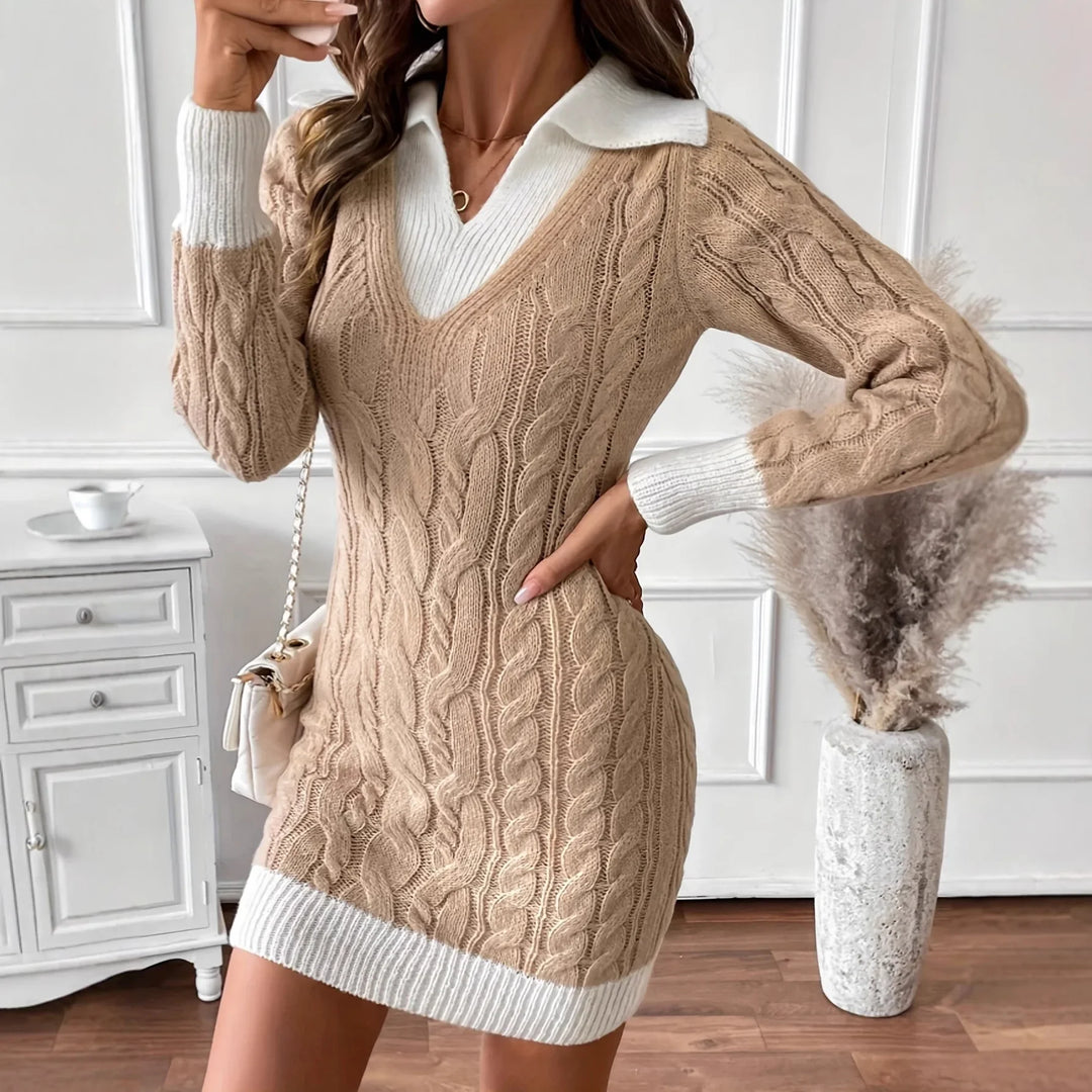 Chloe - Fitted Sweater-Dress