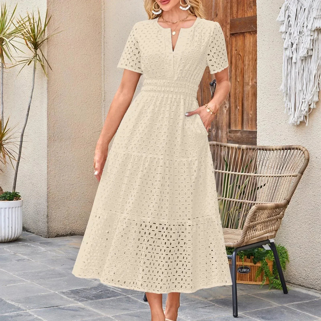 Lorraine | Elegant Lace Maxi Dress