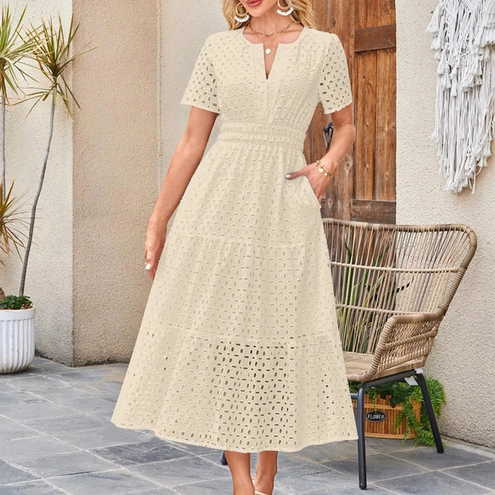 Lorraine | Elegant Lace Maxi Dress