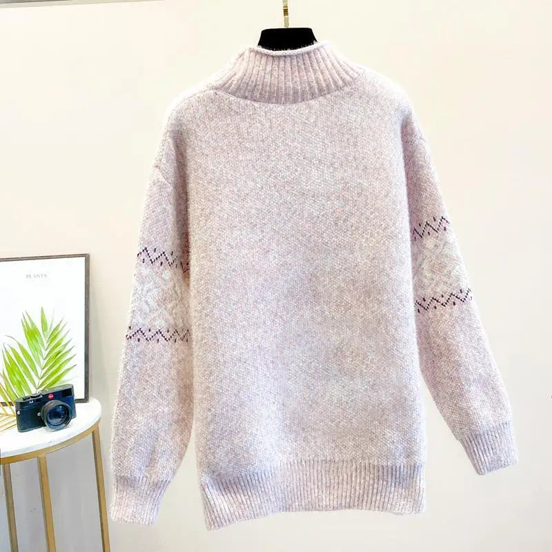 Nadine | Elegant Jacquard Knit Sweater